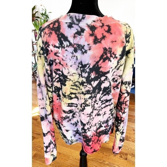 Anthropologie Letluv Zoey Tie-dye Cropped Sweatshirt sz(s) - Picture 9 of 11